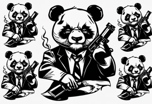 gangster panda angry

smoking with a gun tattoo idea