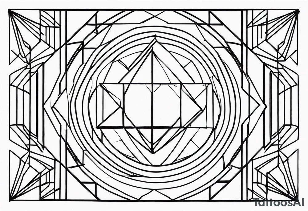 Geometric Shapes tattoo idea