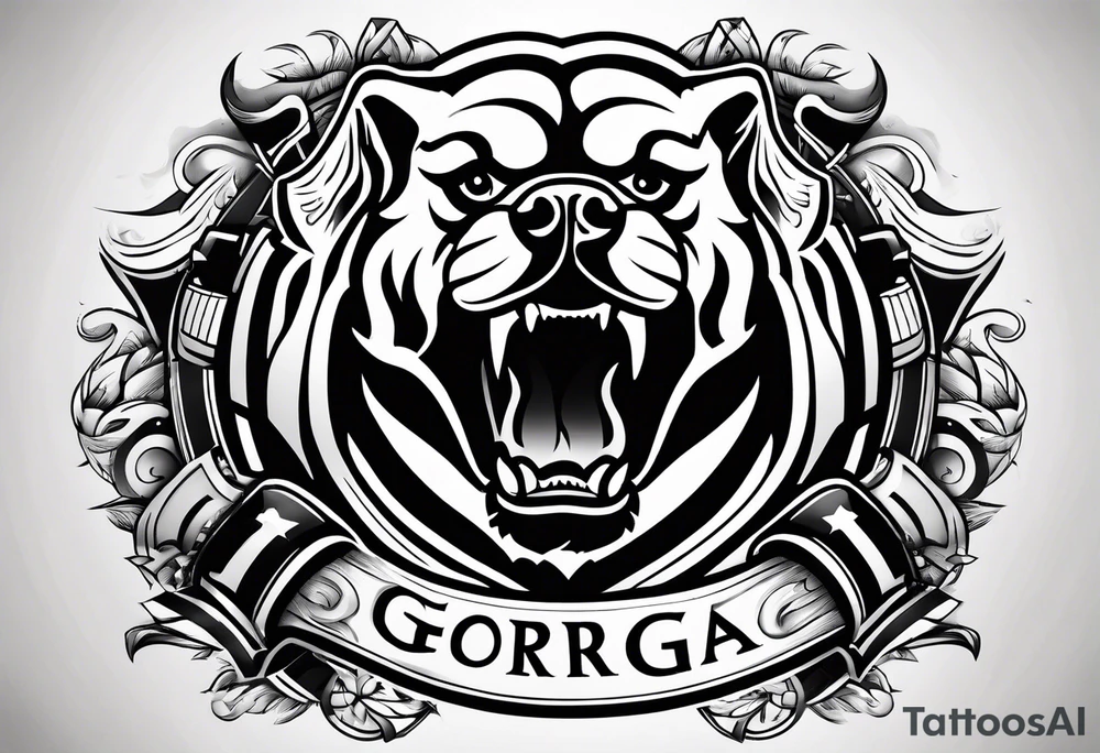 AMERICAN FOOTBALL
GEORGIA
BULLDOGS tattoo idea