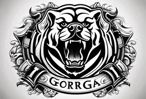 AMERICAN FOOTBALL
GEORGIA
BULLDOGS tattoo idea