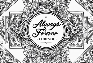 Always and Forever tattoo idea