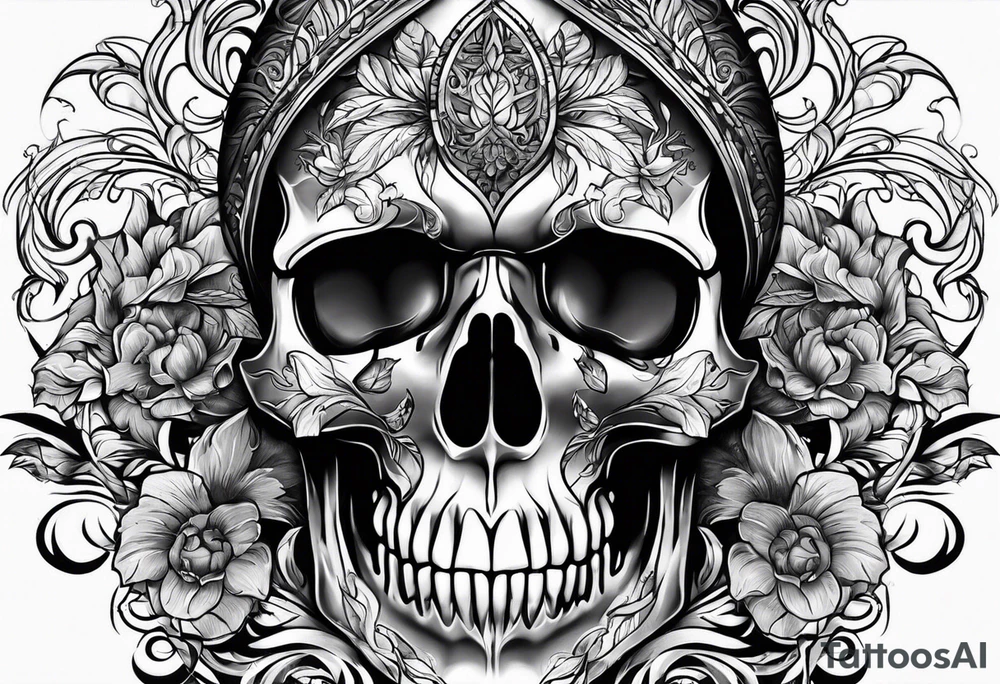 Skull tattoo idea