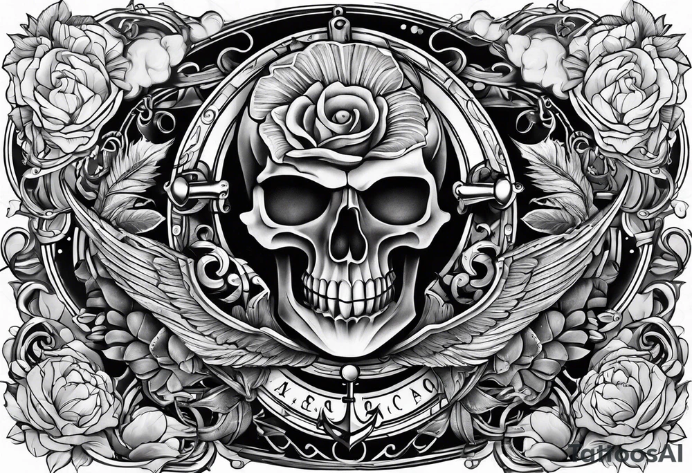 full sleeve nautical tattoo idea