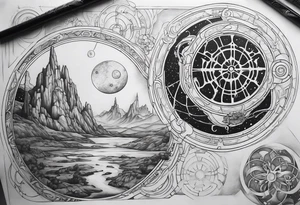 Gallifreyan with Star wars and Lord of the rings tattoo idea