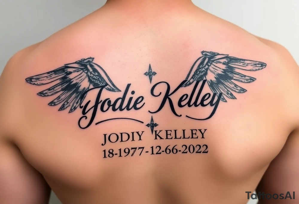 tattoo for my mother who passed away Jodie Kelley 4/18/1976-12/06/2022 tattoo idea