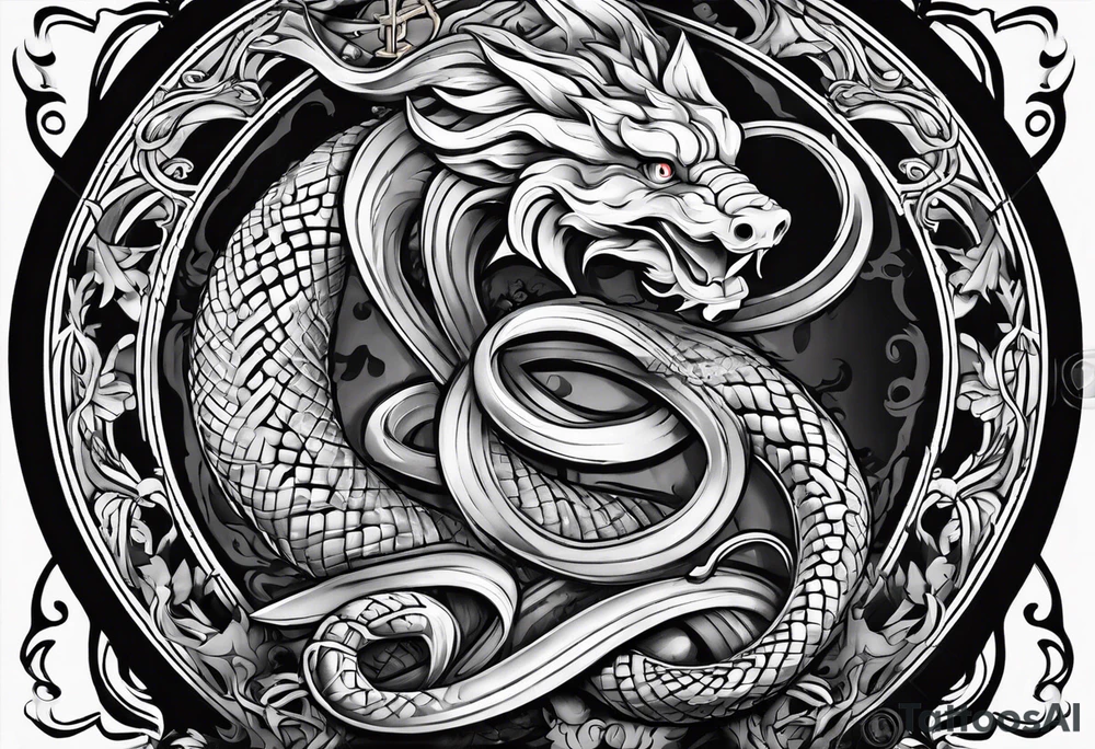 asclepius rod with snaked old school tattoo idea