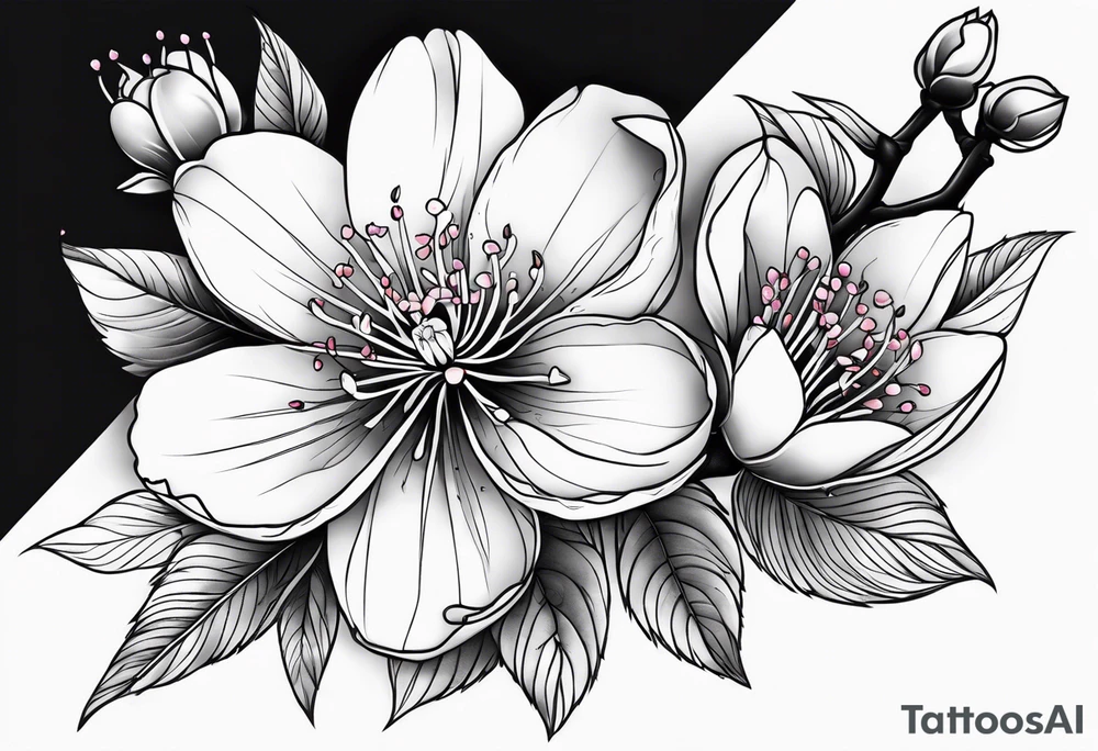 Cherry blossom tattoo idea