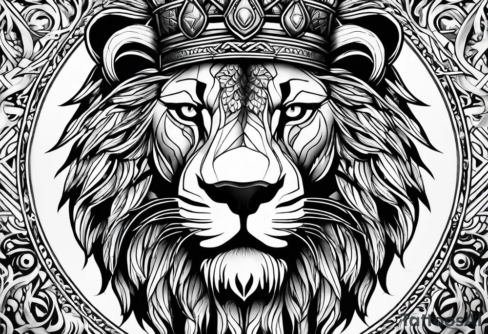 lions head 
tigers head 
viking tattoo idea