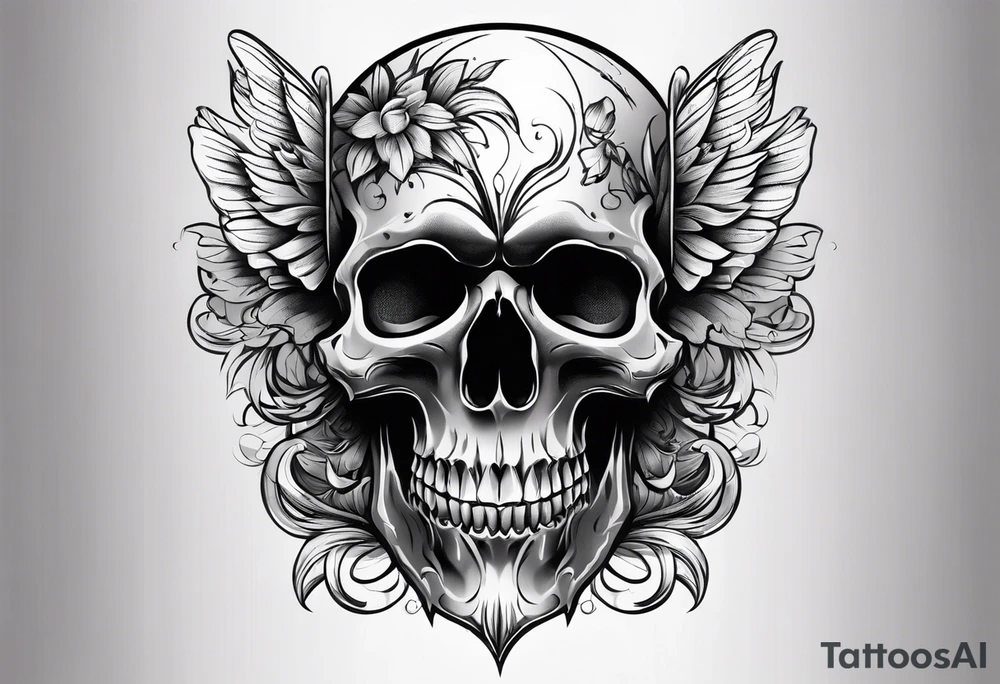 Skull tattoo idea