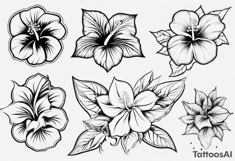Hibiscusflower Ornament tattoo idea