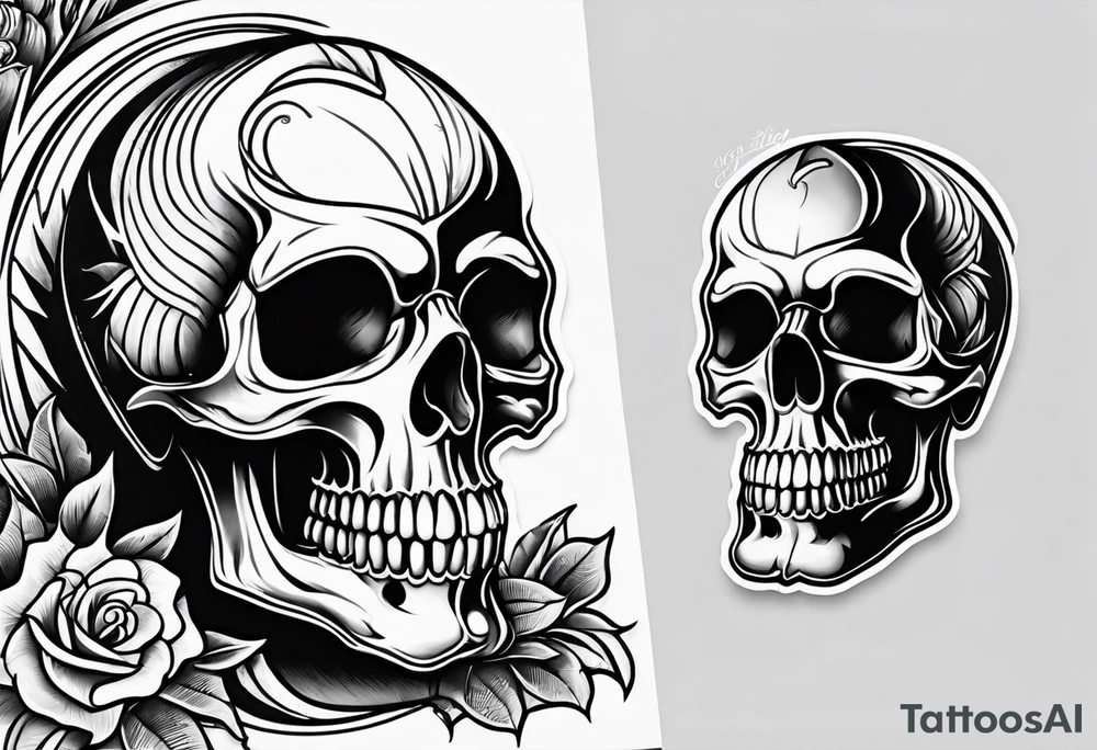 skull tattoo idea