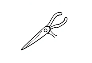 Scissors cutting tattoo idea