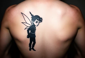 Peter Pan and his shadow. But the shadow is actually Michael Jackson. tattoo idea