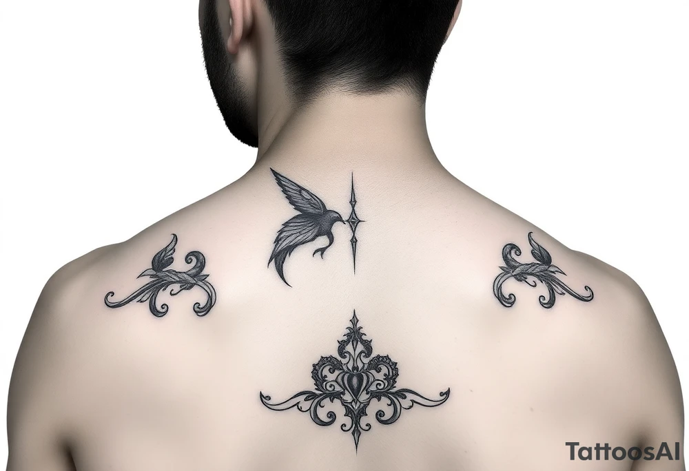 Mother and daughter tattoo idea