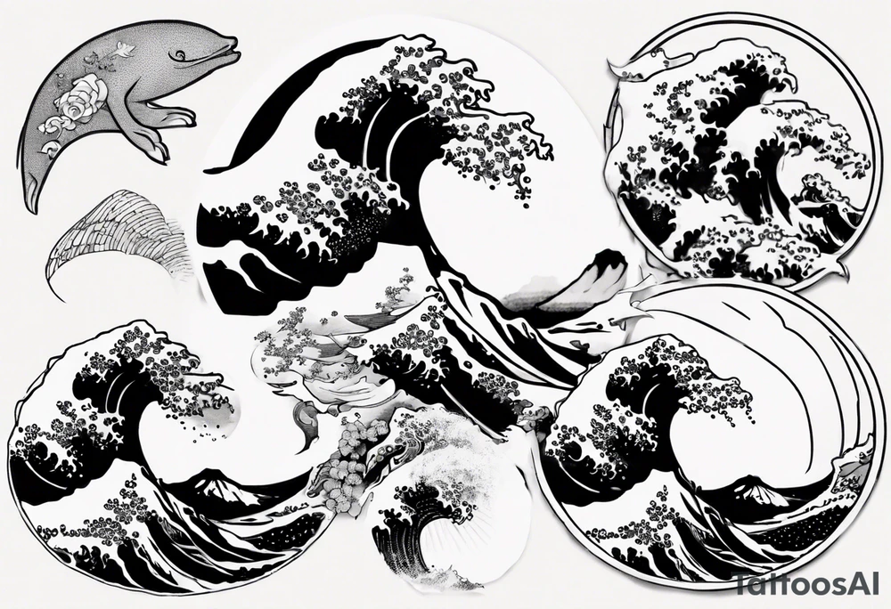 The great wave off kanagawa tattoo idea