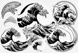 The great wave off kanagawa tattoo idea