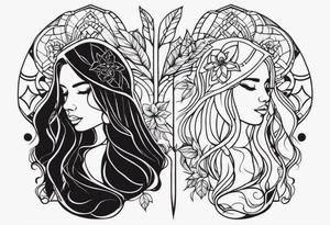 Matching tattoo with friend cool tattoo idea