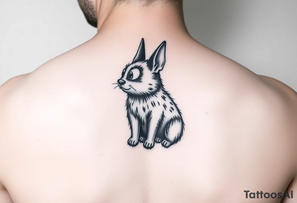 Leśny with moomin snufkin form tattoo idea