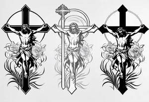 Jesus on the cross tattoo idea