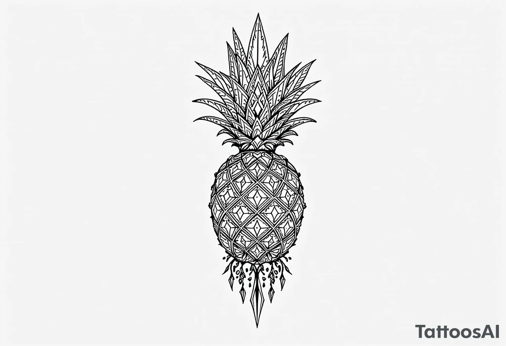 Majestic crown pineapple vagina anus diamonds tattoo idea Majestic crown pineapple vagina anus diamonds tattoo idea
