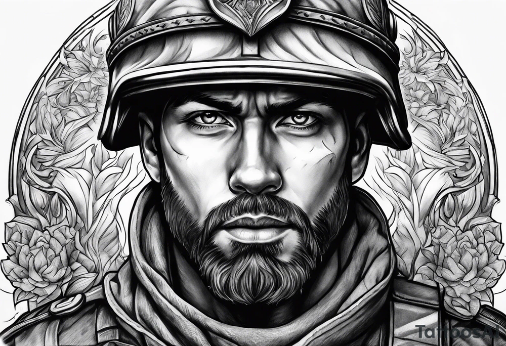 Soldier of god tattoo idea