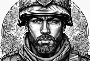 Soldier of god tattoo idea