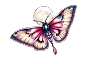Luna moth tattoo idea