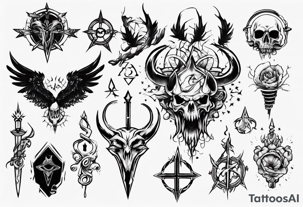 brand of sacrifice tattoo idea