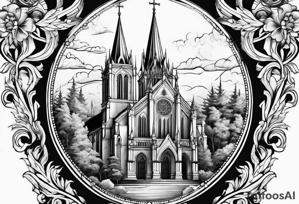 cathedral tattoo idea