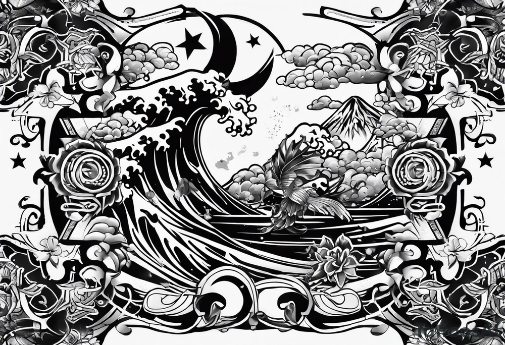 foto de tatiaje de : mes que un club . En el musclo de la pierna 8X1.5 tattoo idea