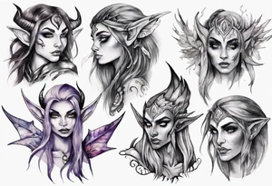 Night elf tattoo idea