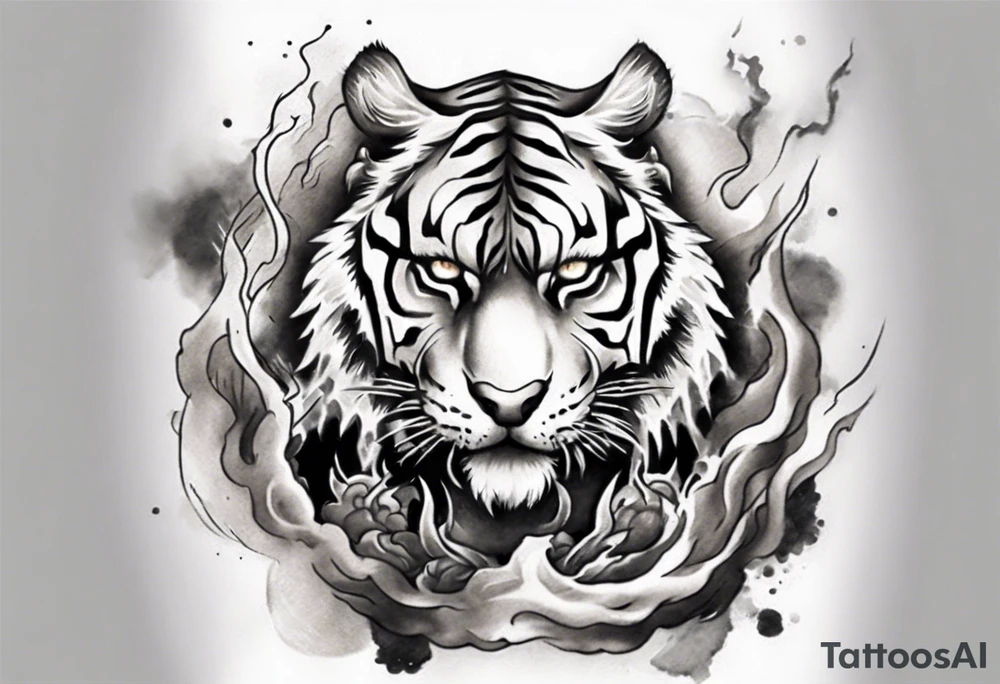 Tiger Warrior sleeve tattoo with lightning and the sun
Forearm sleeve tattoo idea Tiger Warrior sleeve tattoo with lightning and the sun
Forearm sleeve tattoo idea