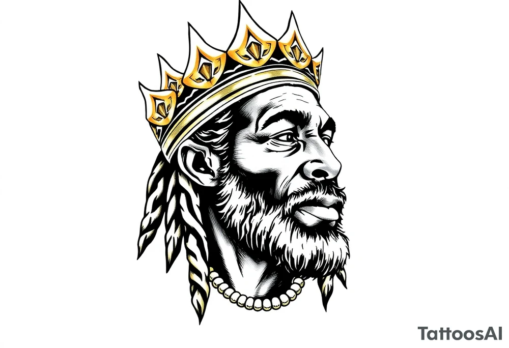 king selassie tattoo idea