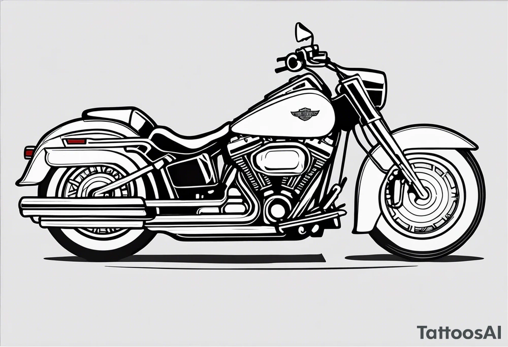 Rest Easy Brother Harley davidson tattoo idea