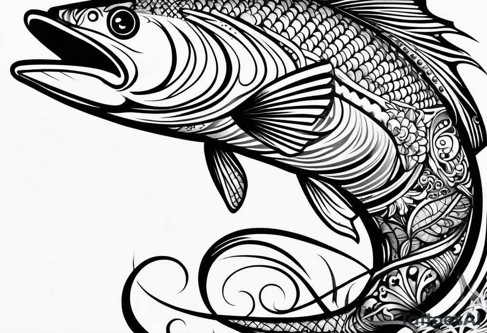 maui fish hook tattoo idea