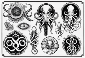 lovecraft tentacle tattoo tattoo idea