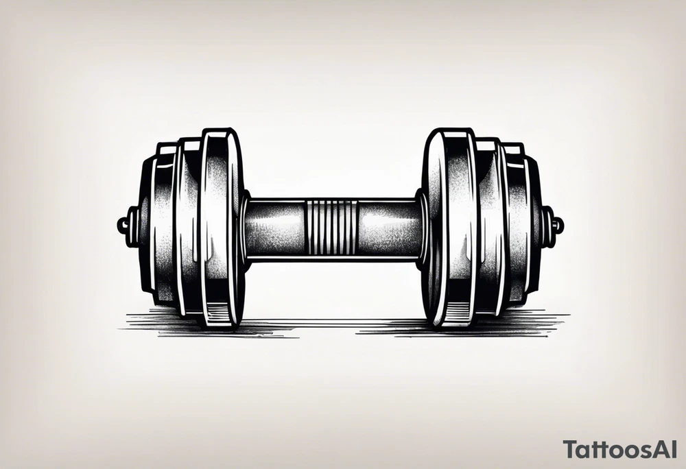 Dumbell tattoo idea