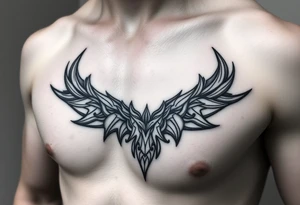 linear tattoo idea