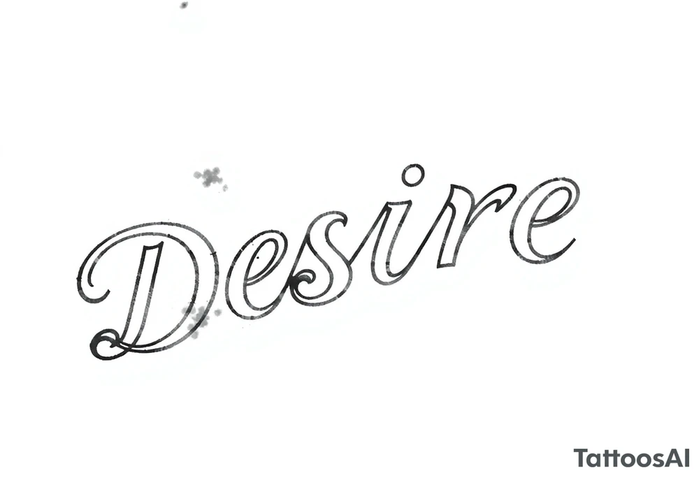 Forearm tattoo that goes along with the word desire tattoo idea