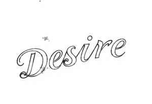 Forearm tattoo that goes along with the word desire tattoo idea