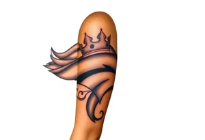 Rest in peace Denver broncos king crown tattoo idea