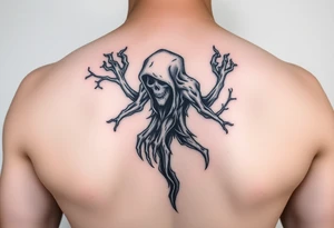 Forest ghost with snoofkin form tattoo idea