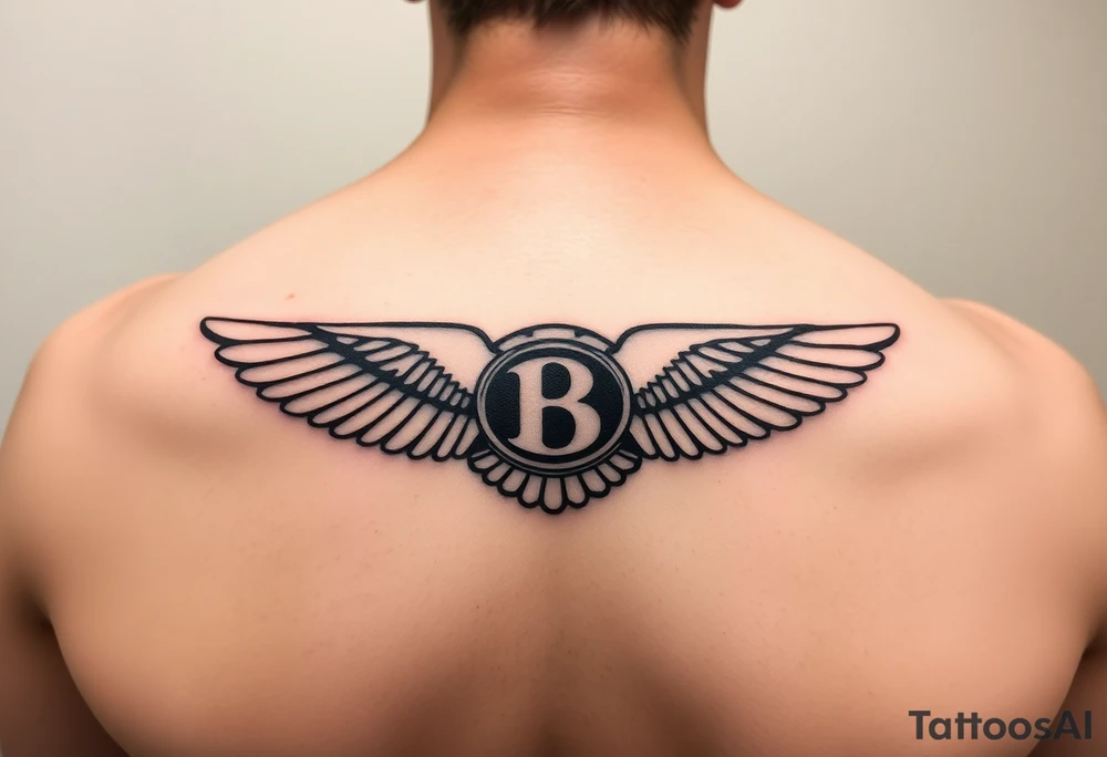 tattoo ideas for back of the neck using bentley logo for a dog that passed away tattoo idea