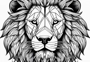 Tattooed lion tattoo idea