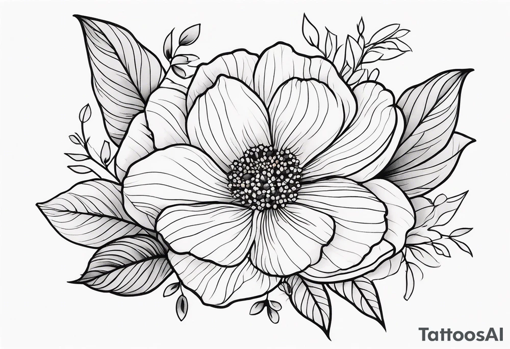 Floral tattoo idea