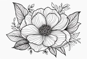 Floral tattoo idea