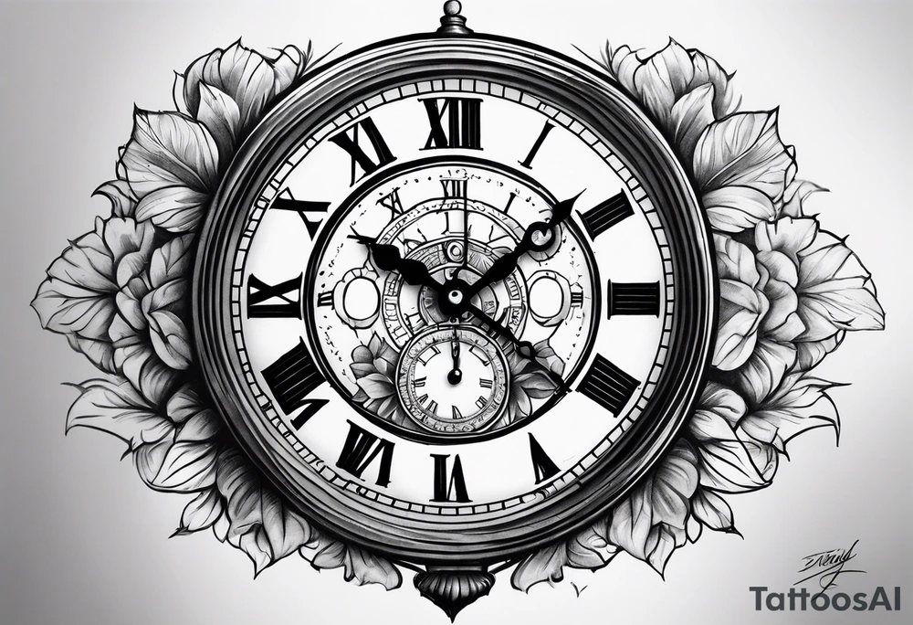 Clock tattoo idea