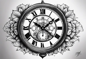 Clock tattoo idea