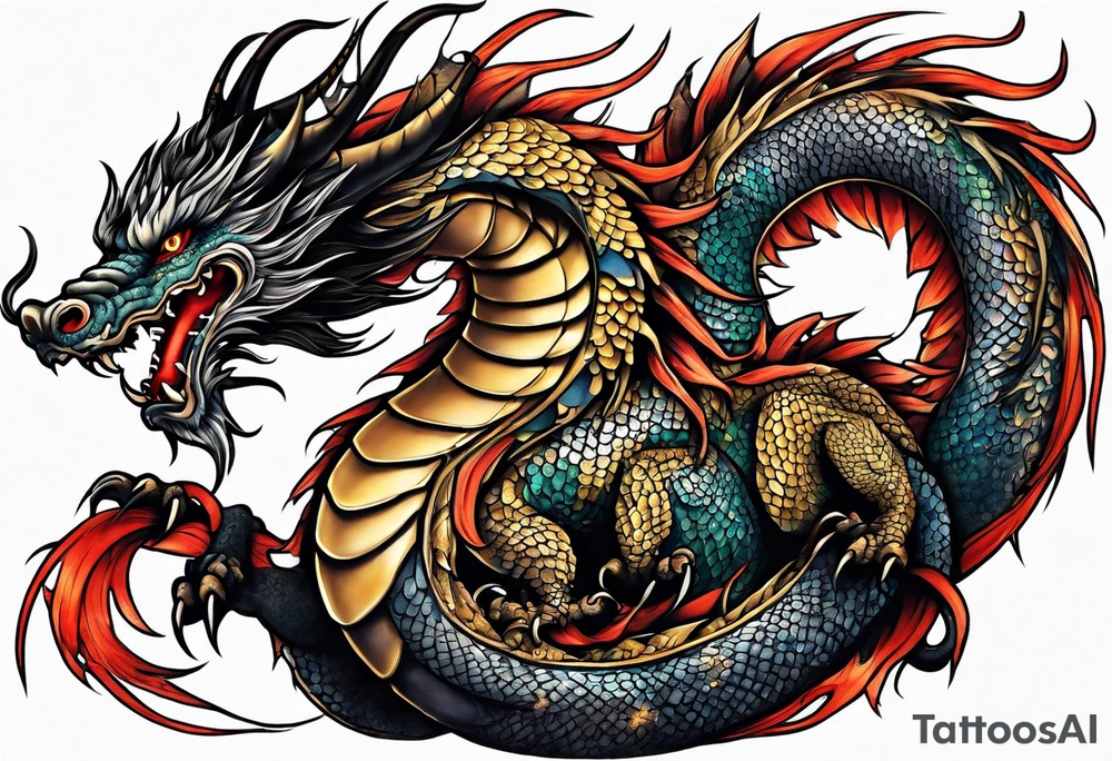 Japonese Dragon tattoo idea