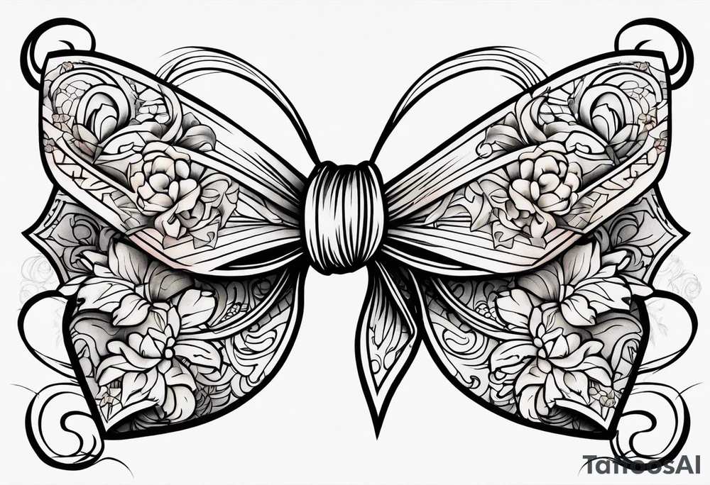 Sexy bows tattoo idea